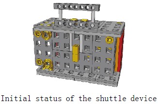 Initial status of the shuttle device)